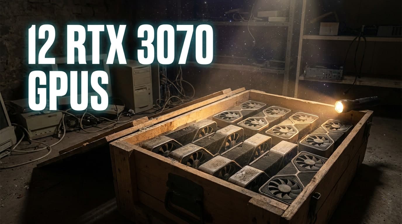 12 RTX 3070 GPUs From Crypto Mining Era Found Intact