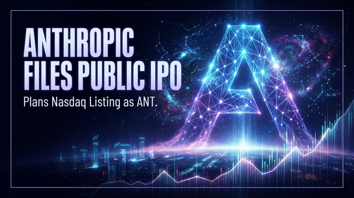 Anthropic Files Public IPO, Plans Nasdaq Listing as ANT