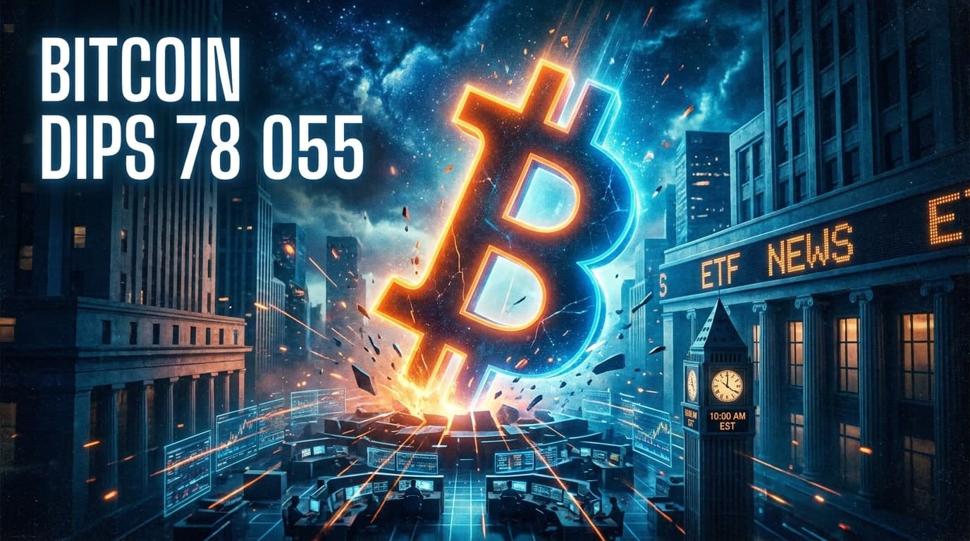 Bitcoin Dips to $78,055 as Wall Street Opens, ETF News Hits