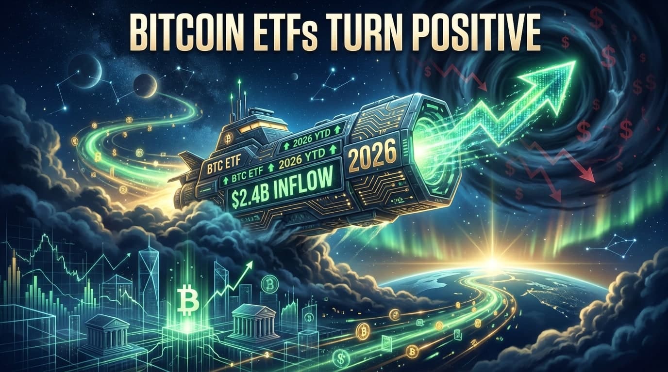 Bitcoin ETFs Turn Positive for 2026 After $2.4B Inflow