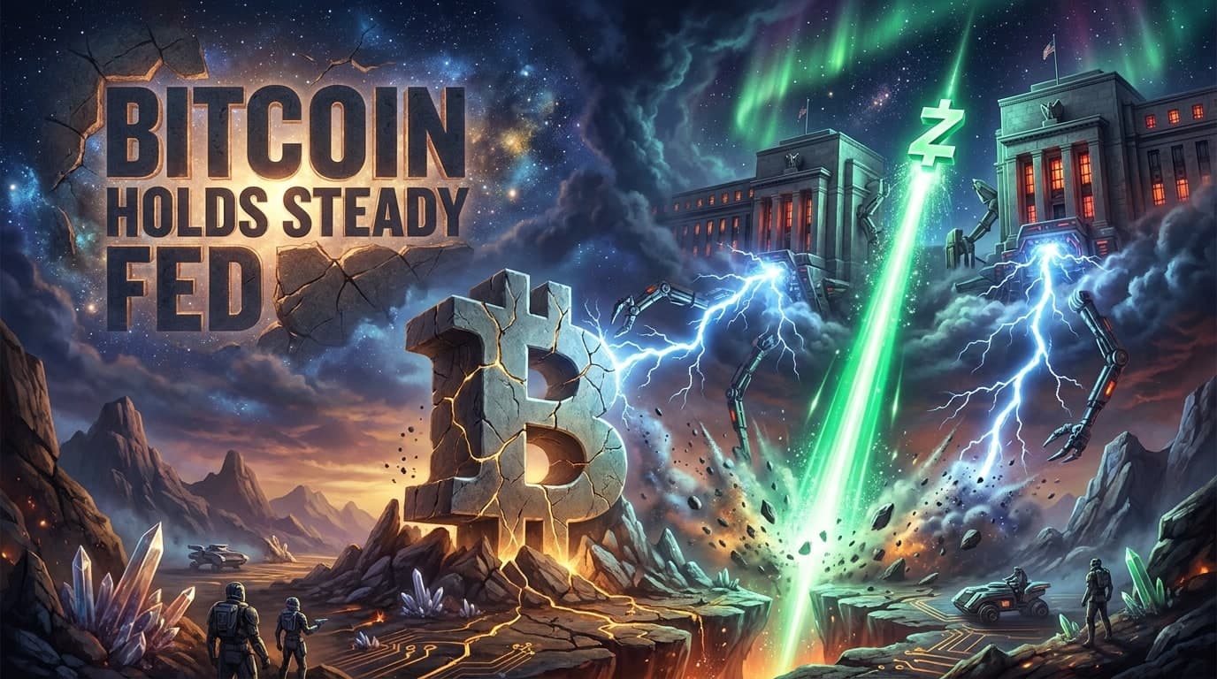 Bitcoin Holds Steady as Fed Hikes Rates, Zcash Surges 23%