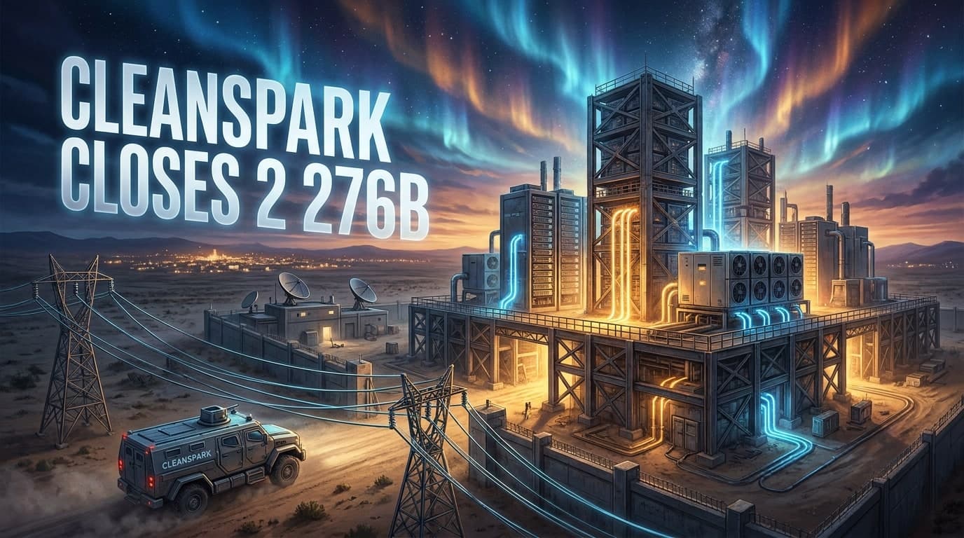 CleanSpark Closes $2.276B Debt Deal for Data Center