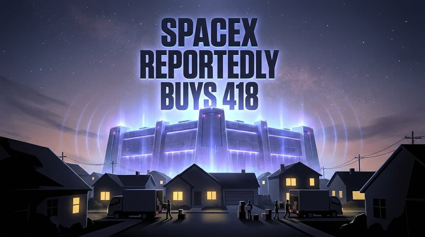 SpaceX Reportedly Buys Out 418 Homes Near Data Center