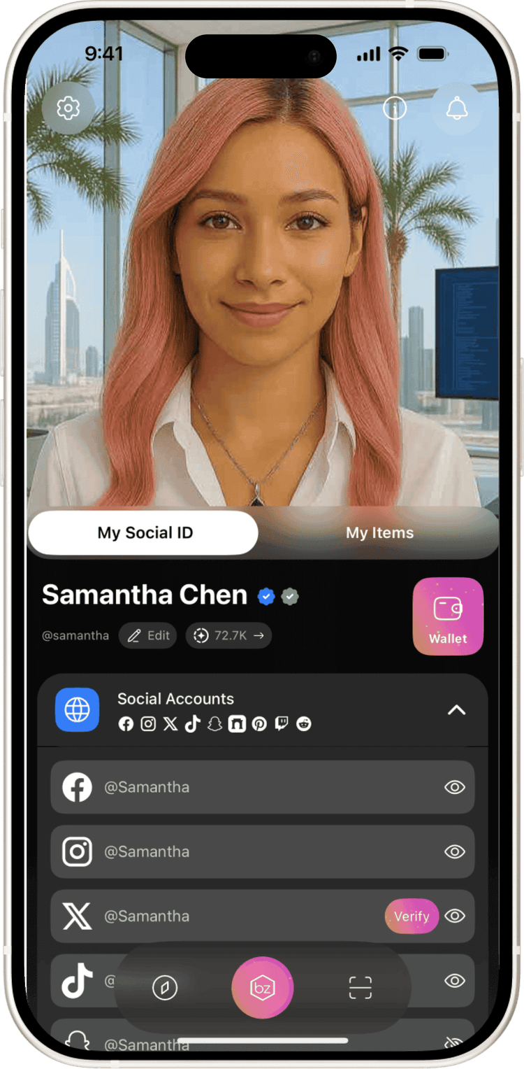 bonuz stablecoin wallet multi-chain dashboard showing USDT, USDC, and DAI across Ethereum, Solana, and BNB Chain