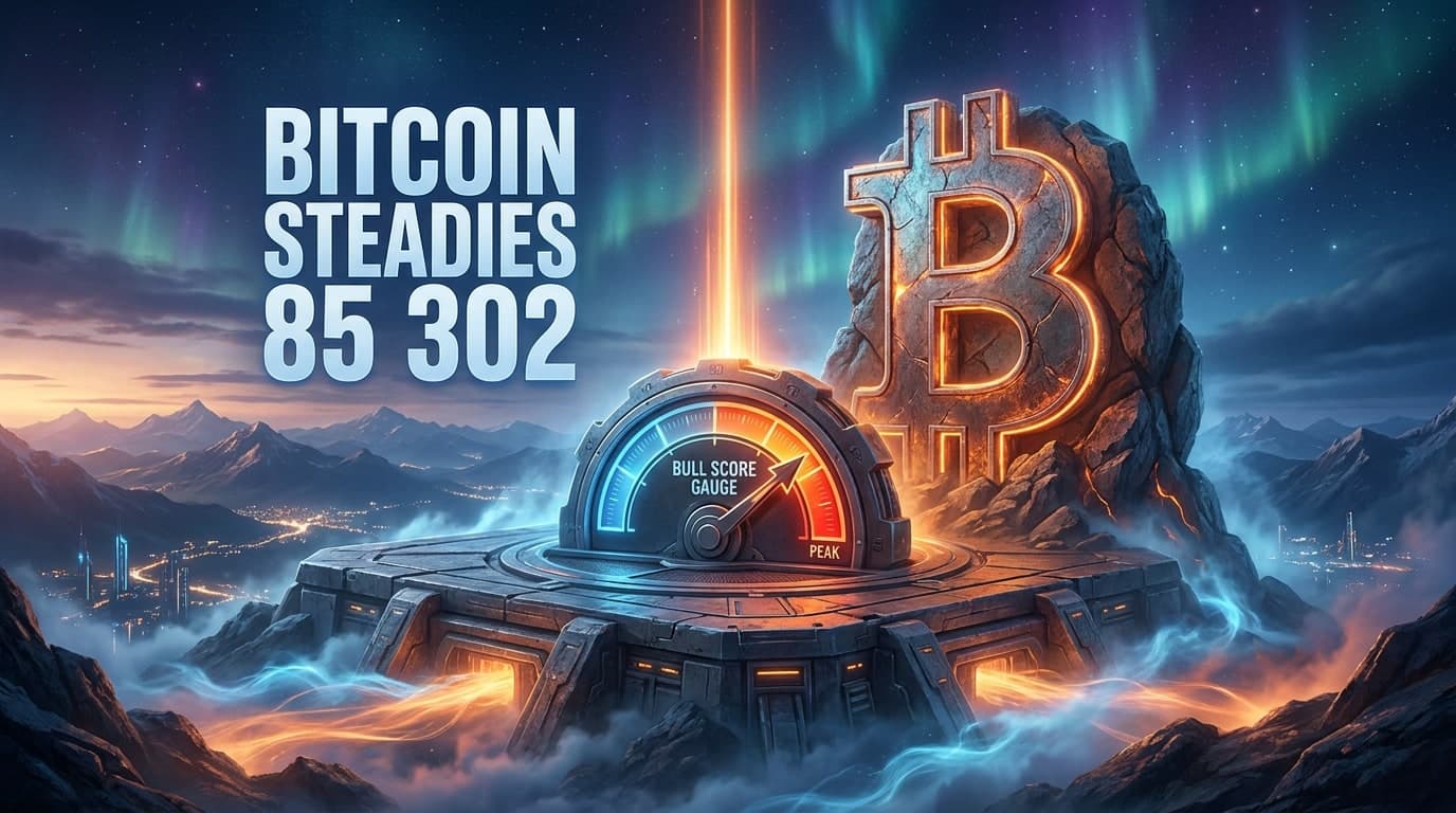 Bitcoin Steadies at $85,302 as Bull Score Gauge Peaks