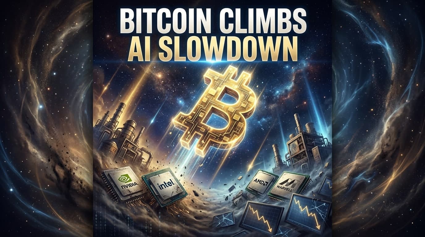 Bitcoin Climbs as AI Slowdown Fears Hit Chip Stocks