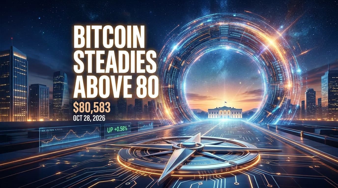 Bitcoin Steadies Above $80,583 Ahead of Fed Decision