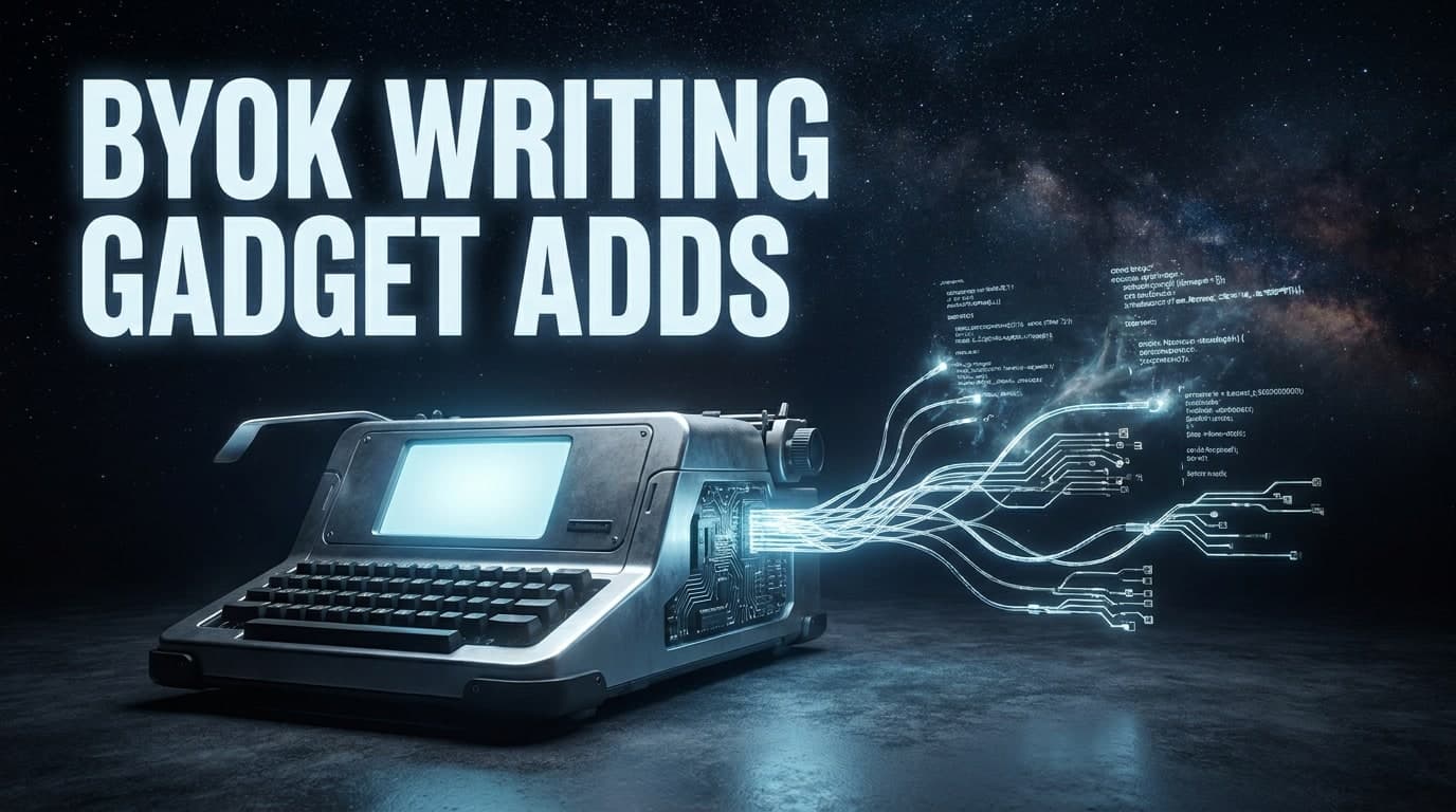 BYOK Writing Gadget Adds Optional Script Extensions