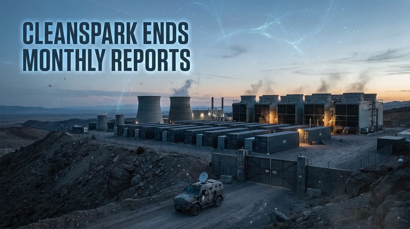 CleanSpark Ends Monthly Reports as Bitcoin Mining Slows