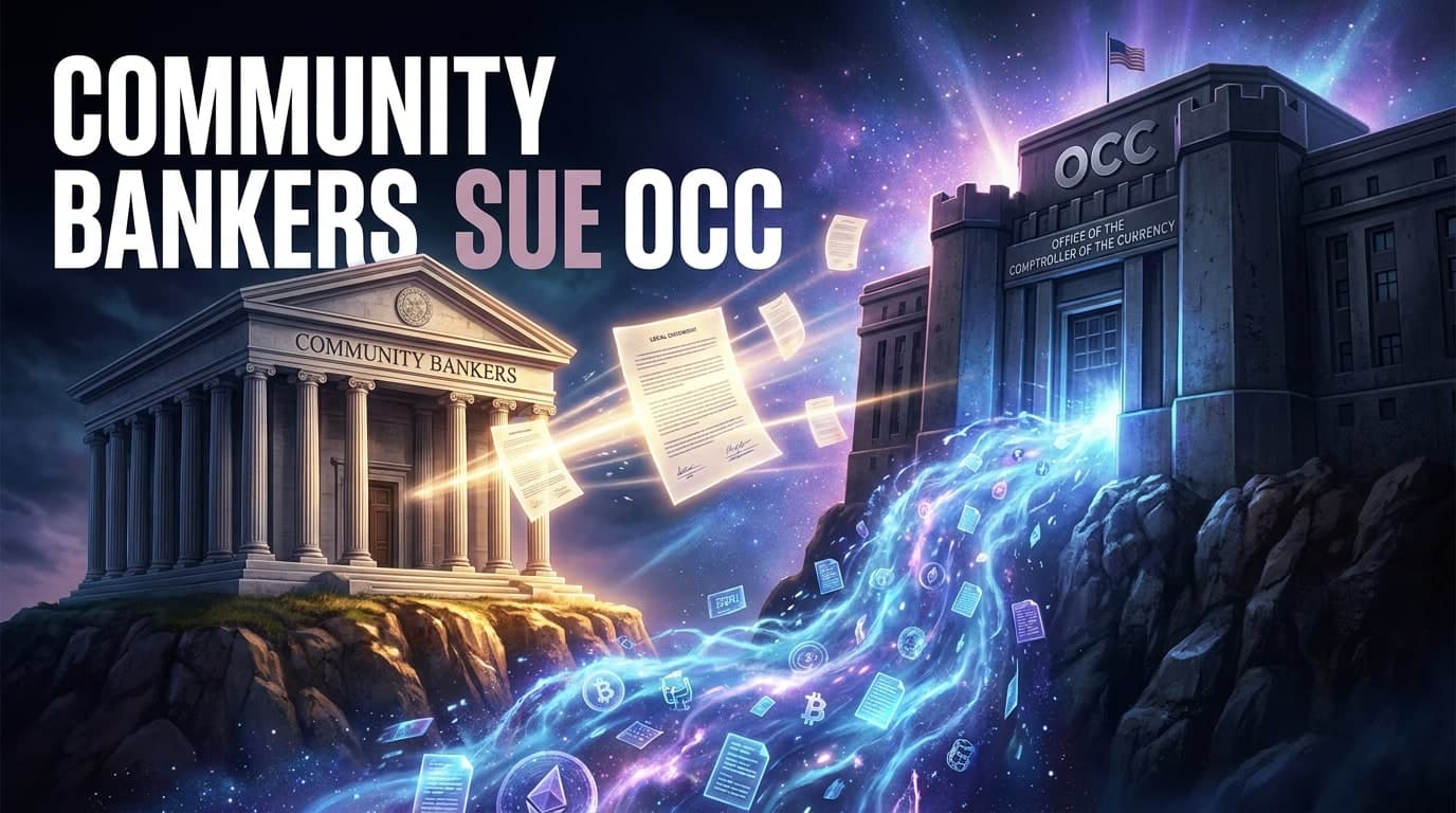 Community Bankers Sue OCC Over Crypto Trust Charters