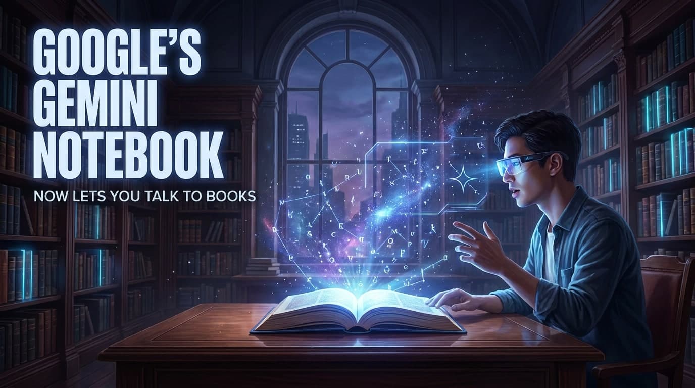 Google's Gemini Notebook Now Lets You Talk to Books