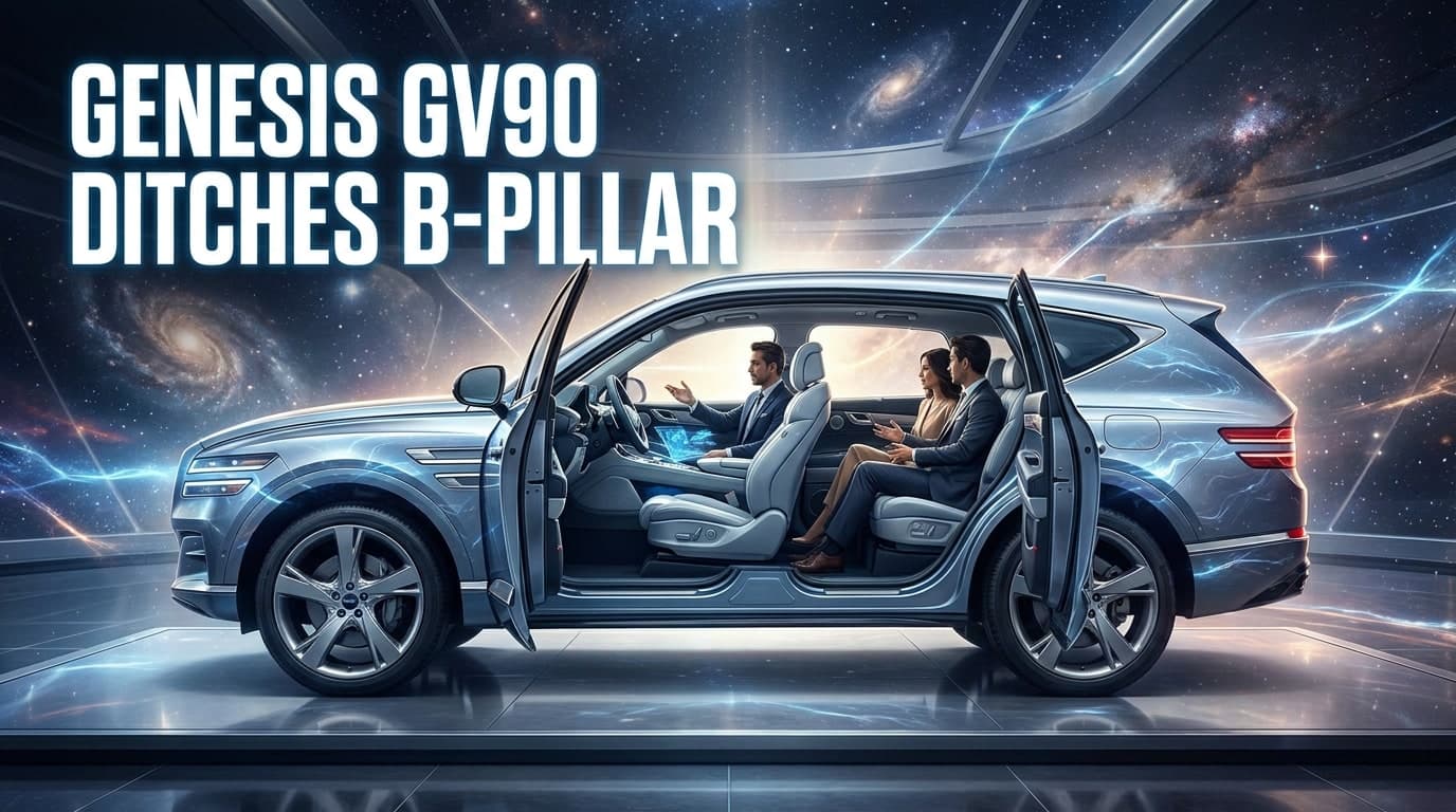 Genesis GV90 Ditches B-Pillar for Coach-Style Doors