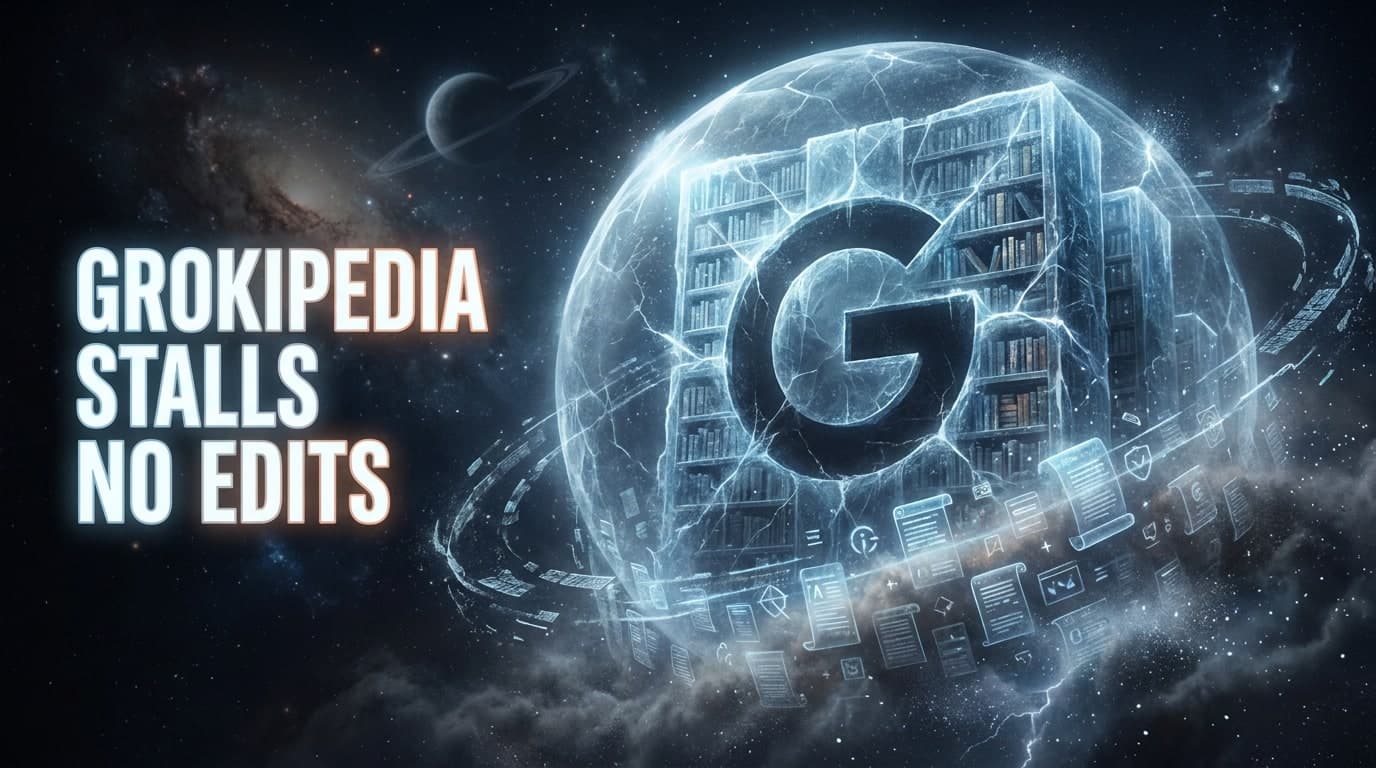 Grokipedia Stalls: No Edits Accepted in 3 Months