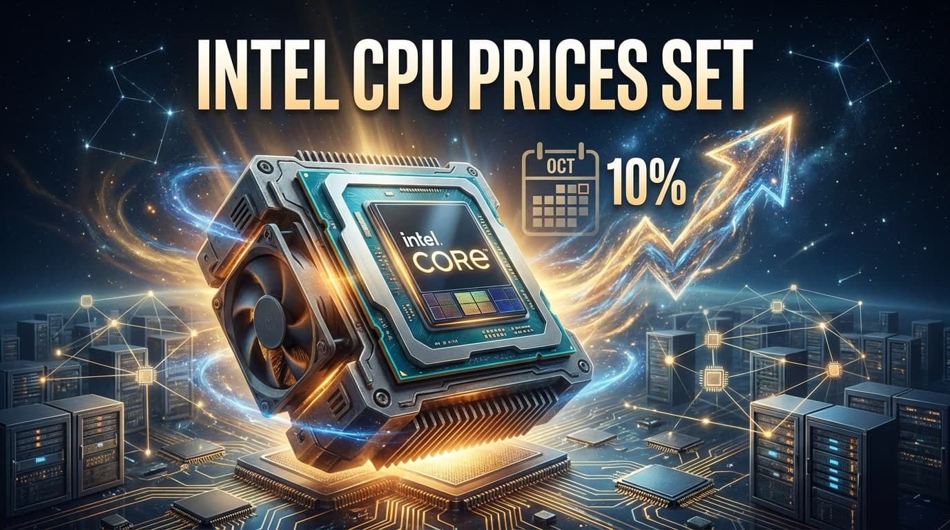 Intel CPU Prices Set to Jump 10 Percent in October