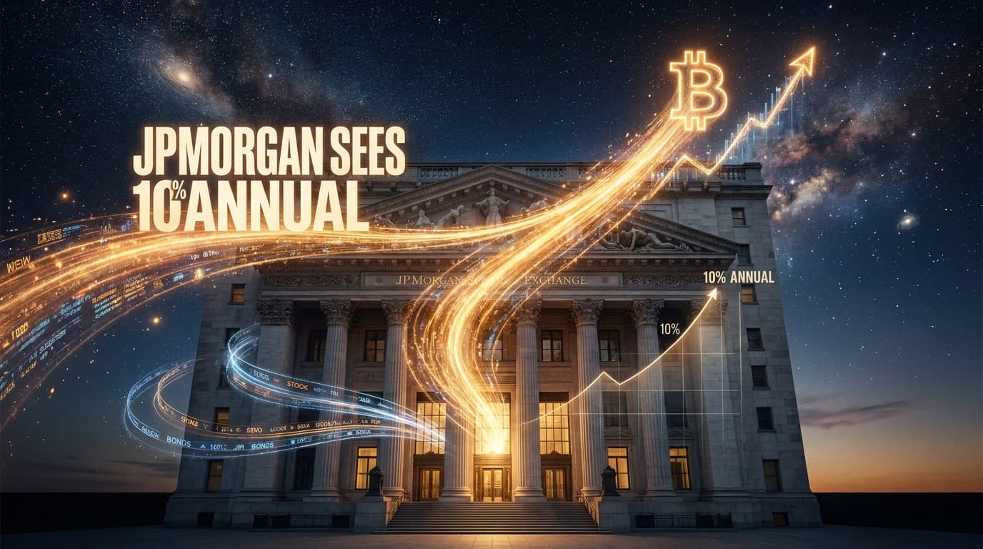JPMorgan Sees 10% Annual Bitcoin Returns Over Decade