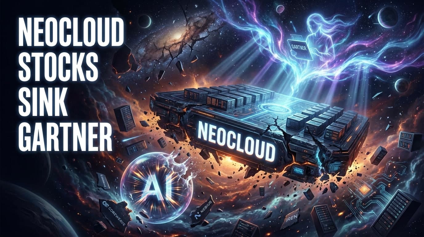 Neocloud Stocks Sink as Gartner Warns on AI Bubble