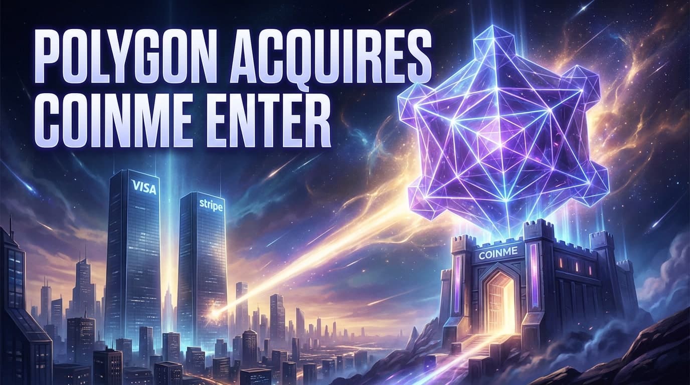 Polygon Acquires Coinme to Enter Payments vs Visa, Stripe