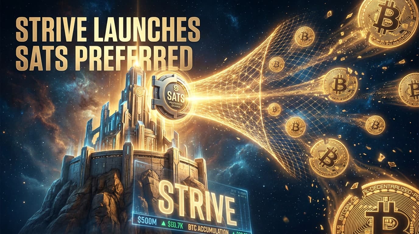 Strive Launches SATS Preferred Shares to Buy More Bitcoin