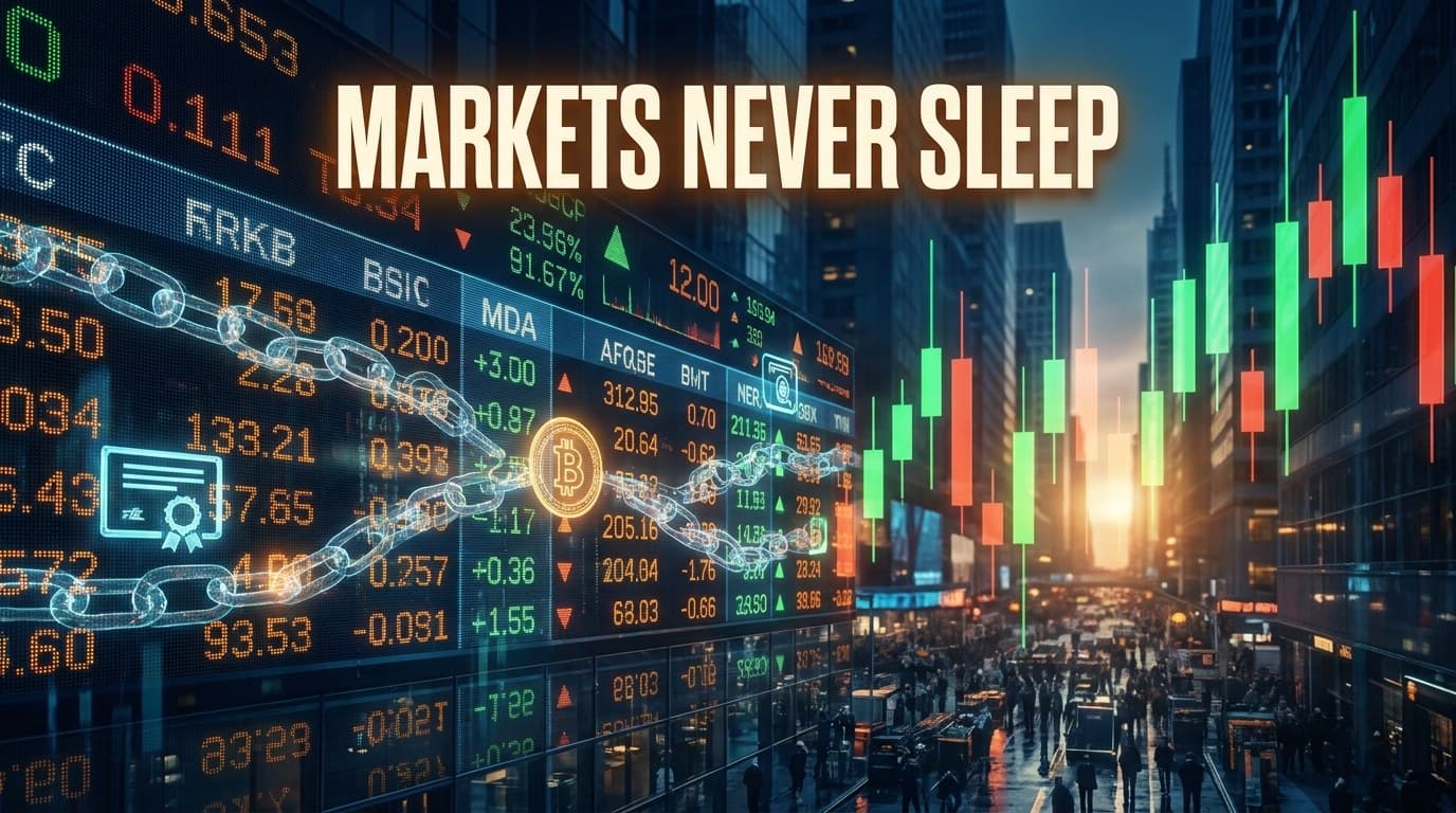 The Stock Market Now Opens Twice: Once at 9:30am, Once On-Chain
