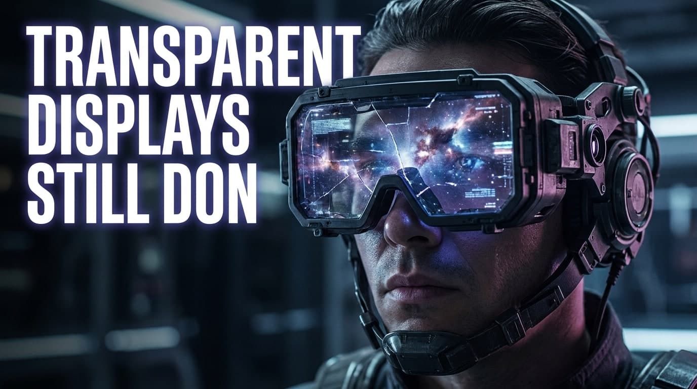 Why Transparent Displays Still Don't Work for AR Glasses