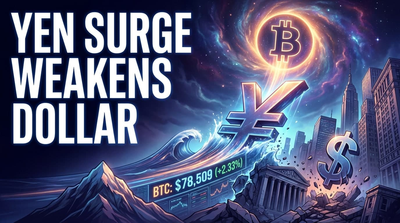 Yen Surge Weakens Dollar as Bitcoin Tops $78,509